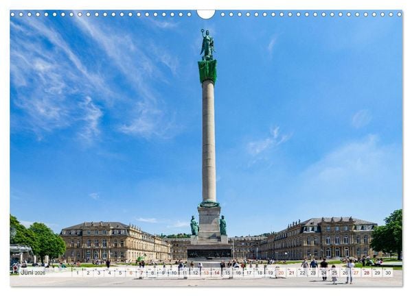 Produktbild: Stuttgart Stadtrundgang (Wandkalender 2026 DIN A3 quer), CALVENDO Monatskalender