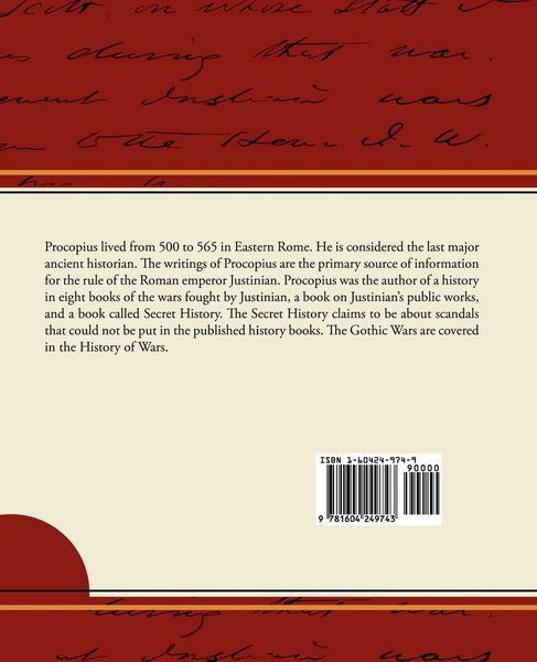 Produktbild: Procopius - History of the Wars, Books V. and VI.