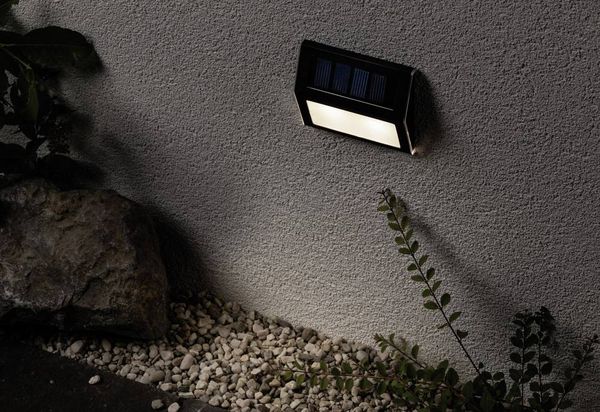 Produktbild: Paulmann 94234 Dayton Solar-Au&szlig;enwandleuchte 0.05W Warmwei&szlig; Anthrazit