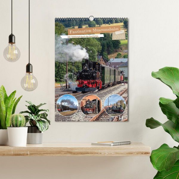 Produktbild: Faszination Museumsbahn (Wandkalender 2026 DIN A3 hoch), CALVENDO Monatskalender