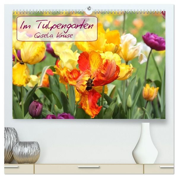 Produktbild: Im Tulpengarten (hochwertiger Premium Wandkalender 2026 DIN A2 quer), Kunstdruck in Hochglanz