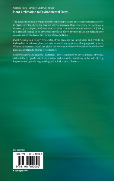 Produktbild: Plant Acclimation to Environmental Stress