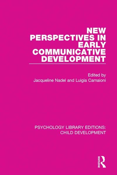 Produktbild: New Perspectives in Early Communicative Development