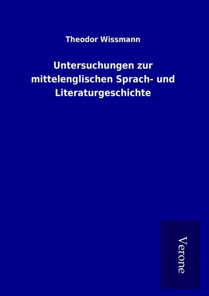 Produktbild: Untersuchungen zur mittelenglischen Sprach- und Literaturgeschichte
