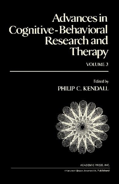 Produktbild: Advances in Cognitive-Behavioral Research and Therapy