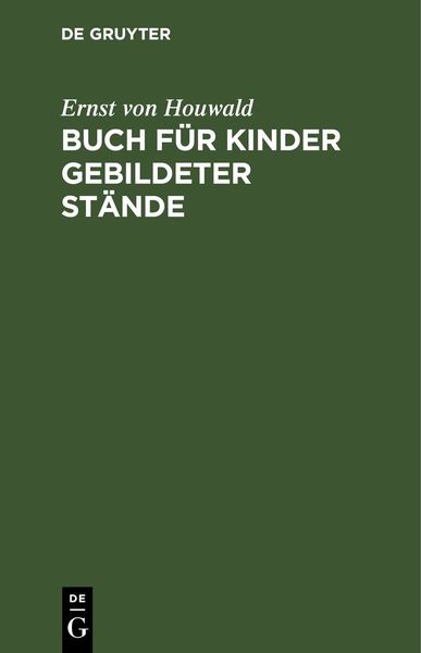 Produktbild: Buch f&uuml;r Kinder gebildeter St&auml;nde