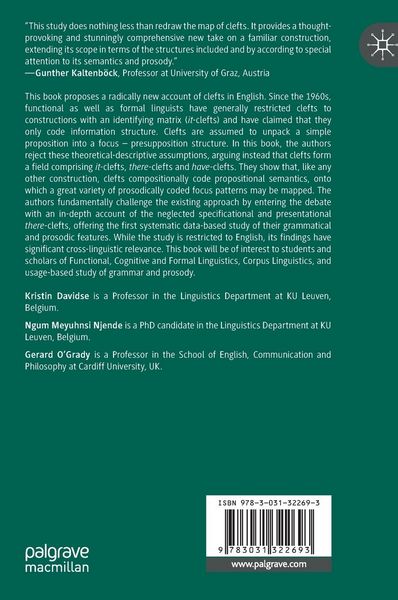 Produktbild: Specificational and Presentational There-Clefts