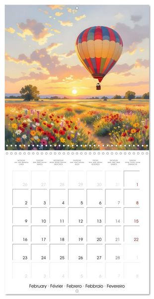 Produktbild: Paysages et jardins &ndash; Aquarelles impressionnistes (Calendrier mural carr&eacute; 2026 30x30 cm) Calendrier double avec une page pour vos prises de notes