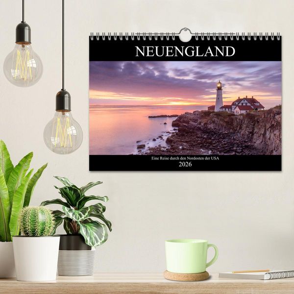 Produktbild: NEUENGLAND - Eine Reise durch den Nordosten der USA (Wandkalender 2026 DIN A4 quer), CALVENDO Monatskalender