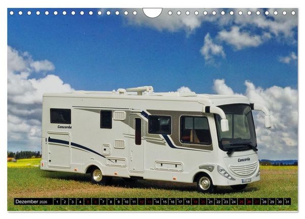 Produktbild: Miniaturwelten des Campings (Wandkalender 2026 DIN A4 quer), CALVENDO Monatskalender