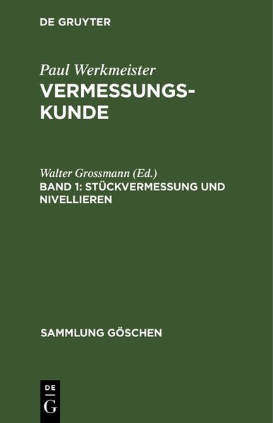 Produktbild: St&uuml;ckvermessung und Nivellieren