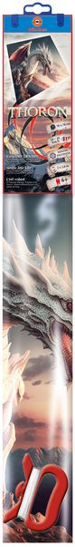 Produktbild: Paul G&uuml;nther 1147 - Einleiner-Drachen Thoron aus Ripstop-Polyester, mit Schwanz, Wickelgriff, Schnur, 70x70 cm, ab 6 Jahren