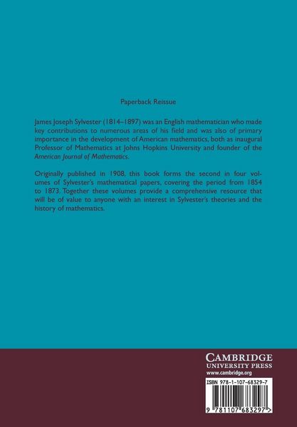 Produktbild: The Collected Mathematical Papers of James Joseph Sylvester