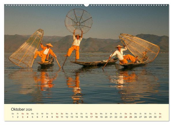 Produktbild: Leben in Myanmar (hochwertiger Premium Wandkalender 2026 DIN A2 quer), Kunstdruck in Hochglanz