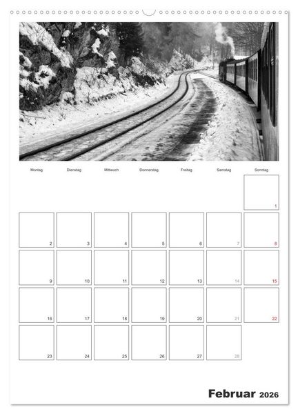 Produktbild: Unter Dampf. Eisenbahnromantik im Harz (Wandkalender 2026 DIN A2 hoch), CALVENDO Monatskalender