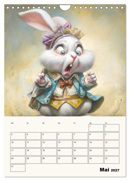 Produktbild: Wundersame Seelen. Kaninchen zwischen Fantasie, Humor und feiner Poesie (Wandkalender 2027 DIN A4 hoch), CALVENDO Monatskalender