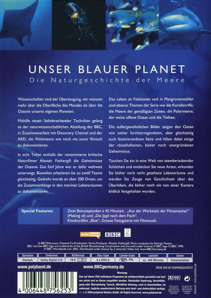Produktbild: Unser blauer Planet [3 DVDs] (Amaray)