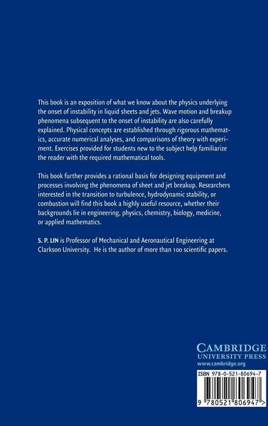 Produktbild: Breakup of Liquid Sheets and Jets