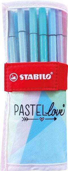 Produktbild: STABILO&reg; Fasermaler Pen 68 Rollerset Pastell Love Attack Special Edition, 25 Farben