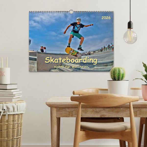 Produktbild: Skateboarding - nichts f&uuml;r Weicheier (Wandkalender 2026 DIN A3 quer), CALVENDO Monatskalender