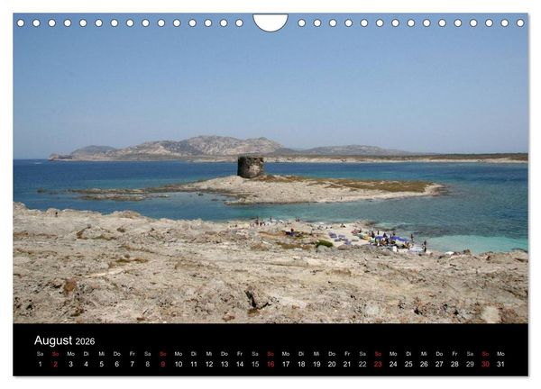Produktbild: Sardinien 2026 (Wandkalender 2026 DIN A4 quer), CALVENDO Monatskalender