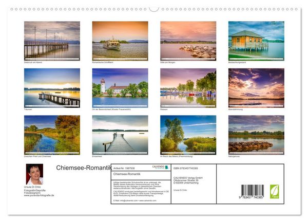 Produktbild: Chiemsee-Romantik (hochwertiger Premium Wandkalender 2026 DIN A2 quer), Kunstdruck in Hochglanz
