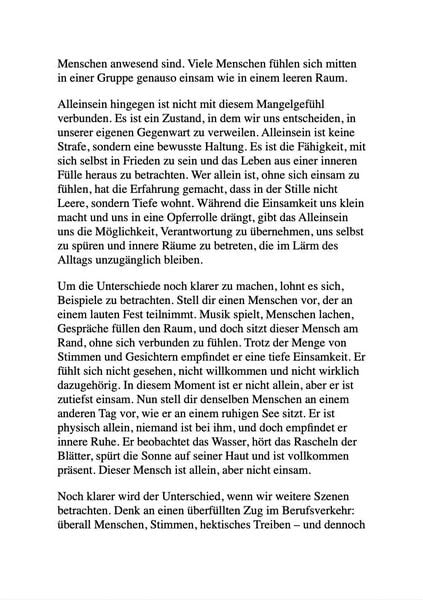 Produktbild: Die Kunst, Alleine Zu Sein