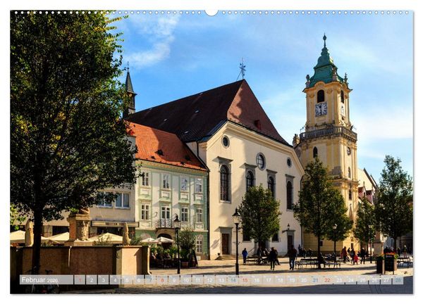 Produktbild: Zauberhaftes Bratislava - Entz&uuml;ckende Hauptstadt der Slowakai an der Donau (Wandkalender 2026 DIN A2 quer), CALVENDO Monatskalender