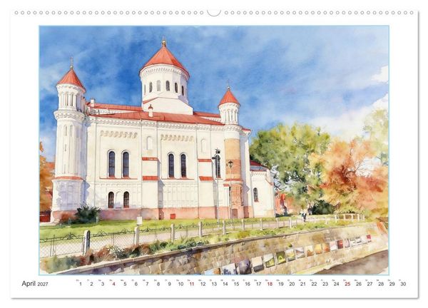 Produktbild: Hauptstadtreise durch's Baltikum (Wandkalender 2027 DIN A2 quer), CALVENDO Monatskalender