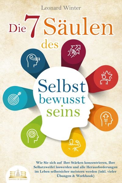 Produktbild: Die 7 S&auml;ulen des Selbstbewusstseins: Wie Sie sich auf Ihre St&auml;rken konzentrieren, Ihre Selbstzweifel loswerden und alle Herausforderungen im Leben selbstsicher meistern (inkl. &Uuml;bungen und Workbook)