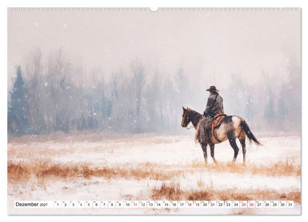 Produktbild: Western Horizonte (Wandkalender 2027 DIN A2 quer), CALVENDO Monatskalender