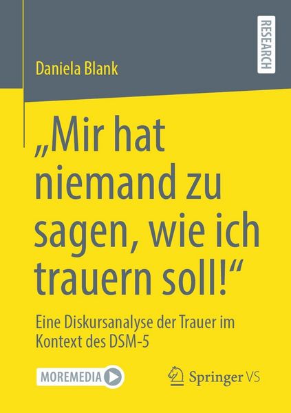 Produktbild: "Mir hat niemand zu sagen, wie ich trauern soll!"