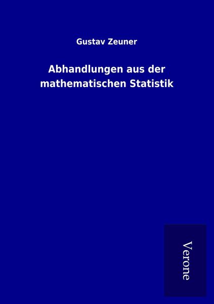 Produktbild: Abhandlungen aus der mathematischen Statistik
