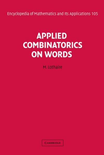 Produktbild: Applied Combinatorics on Words