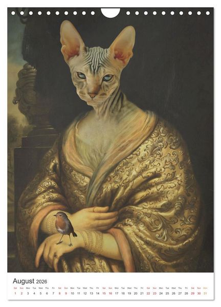 Produktbild: Aristocrat Cats (Wall Calendar 2026 DIN A4 portrait), CALVENDO 12 Month Wall Calendar