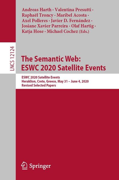 Produktbild: The Semantic Web: ESWC 2020 Satellite Events