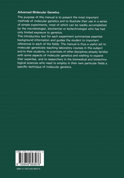 Produktbild: Advanced Molecular Genetics