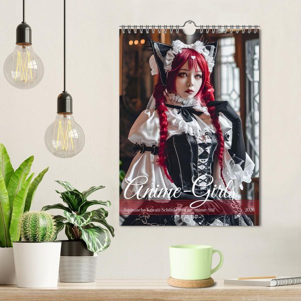 Produktbild: Anime-Girls - Japanische Kawaii-Sch&ouml;nheiten im Anime-Stil (Wandkalender 2026 DIN A4 hoch), CALVENDO Monatskalender