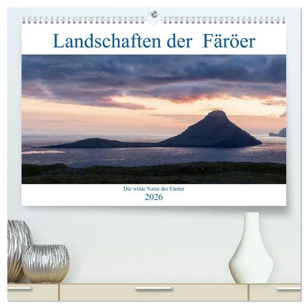 Produktbild: Landschaften Der F&auml;r&ouml;er (hochwertiger Premium Wandkalender 2026 DIN A2 quer), Kunstdruck in Hochglanz