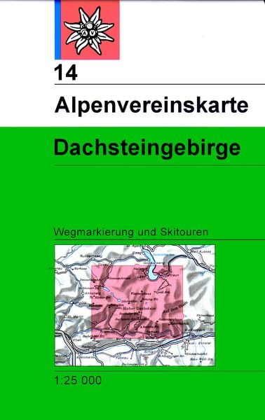 DAV Alpenvereinskarte 14 Dachstein Weg + Ski
