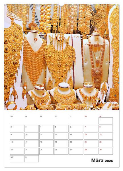 Produktbild: Dubai - Urlaubsplaner (Wandkalender 2026 DIN A2 hoch), CALVENDO Monatskalender