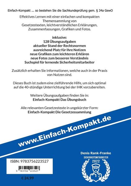 Produktbild: Sachkundepr&uuml;fung gem. &sect; 34a GewO