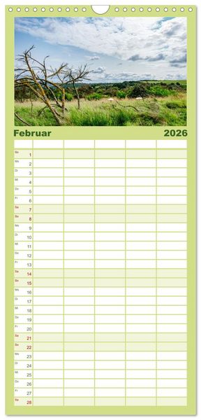 Produktbild: Familienplaner 2026 - Nationalpark Eifel - Sch&ouml;ne Tage im Gr&uuml;nen mit 5 Spalten (Wandkalender, 21 x 45 cm) CALVENDO
