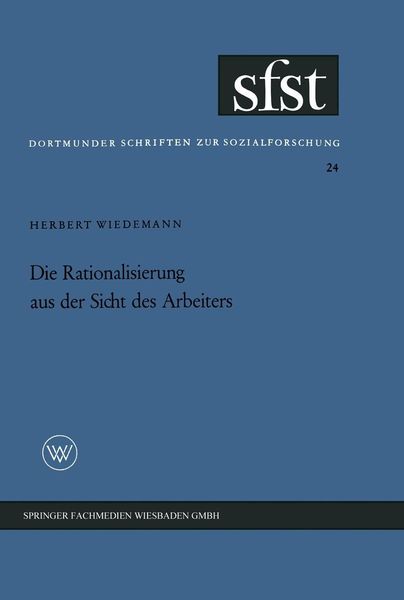 Produktbild: Die Rationalisierung aus der Sicht des Arbeiters