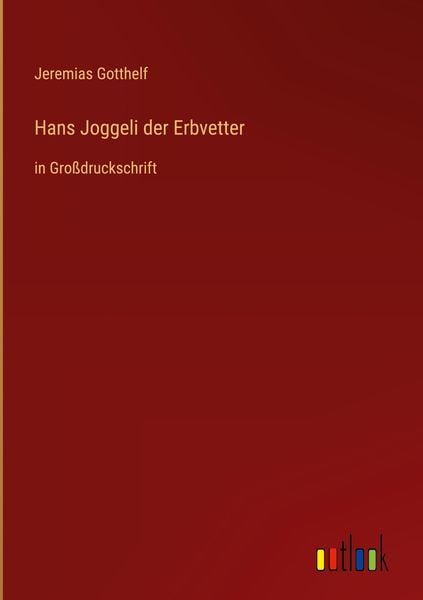 Produktbild: Hans Joggeli der Erbvetter