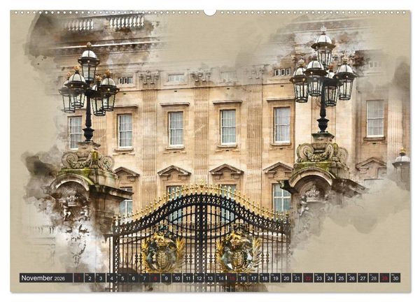 Produktbild: Traumhaftes London (Wandkalender 2026 DIN A2 quer), CALVENDO Monatskalender