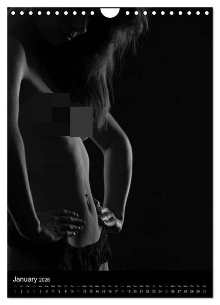 Produktbild: Erotic Silhouettes / UK-Version (Wall Calendar 2026 DIN A4 portrait), CALVENDO 12 Month Wall Calendar