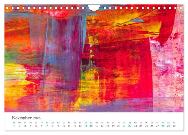 Produktbild: Colorpop - Joyful, abstract. multicolored (Wandkalender 2026 DIN A4 quer), CALVENDO Monatskalender