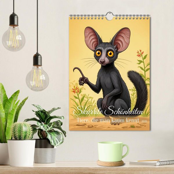 Produktbild: Skurrile Sch&ouml;nheiten &ndash; Tiere, die man kaum kennt (Wandkalender 2026 DIN A4 hoch), CALVENDO Monatskalender
