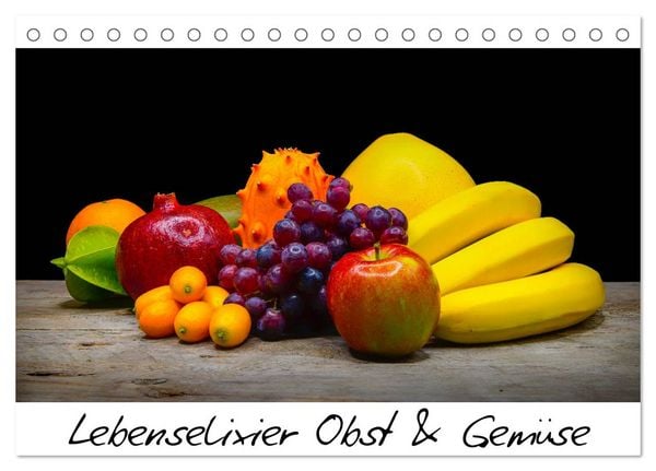 Lebenselixier Obst und Gemüse (Tischkalender 2026 DIN A5 quer), CALVENDO Monatskalender